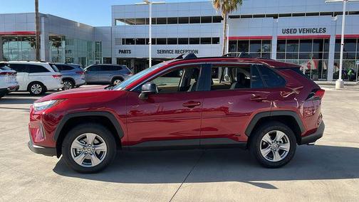 Ruby Flare Pearl 2025 Toyota RAV4 Hybrid LE