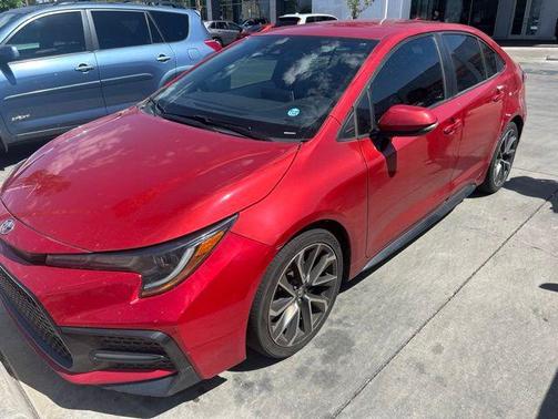 Barcelona Red Metallic 2021 Toyota Corolla SE