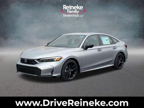 Solar Silver Metallic 2026 Honda Civic Hybrid Sport
