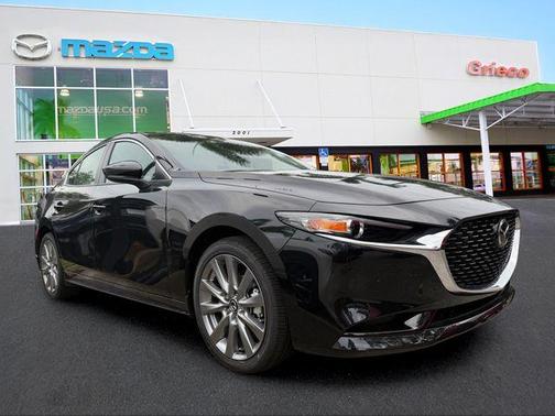 Jet Black Mica 2026 Mazda Mazda3 FWD w/Preferred Package
