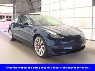 Deep Blue Metallic 2018 Tesla Model 3 Performance