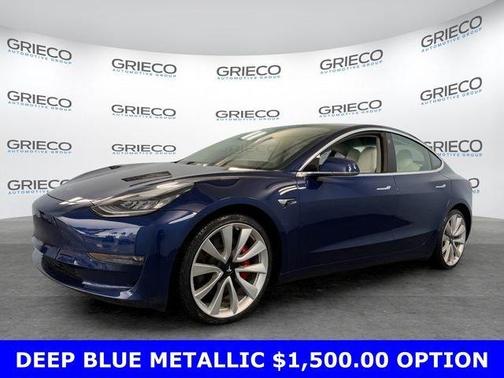 Deep Blue Metallic 2018 Tesla Model 3 Performance