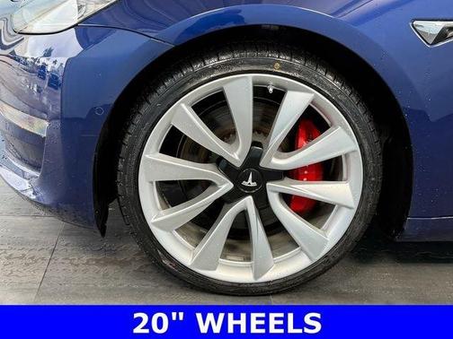 Deep Blue Metallic 2018 Tesla Model 3 Performance