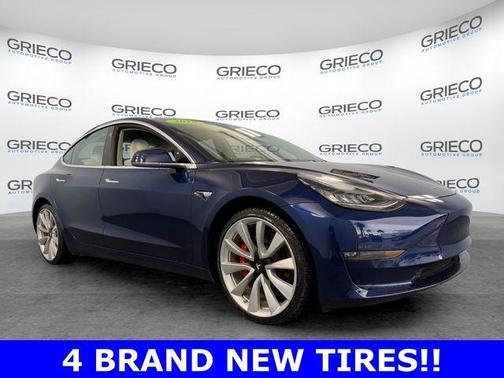 Deep Blue Metallic 2018 Tesla Model 3 Performance