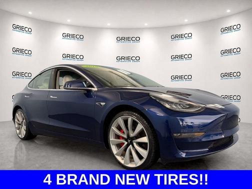 Deep Blue Metallic 2018 Tesla Model 3 Performance