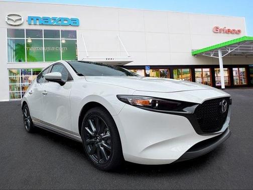 Snowflake White Pearl 2026 Mazda Mazda3 FWD w/Preferred Package