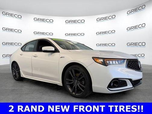 Platinum White Pearl 2019 Acura TLX V6 Technology & A-Spec