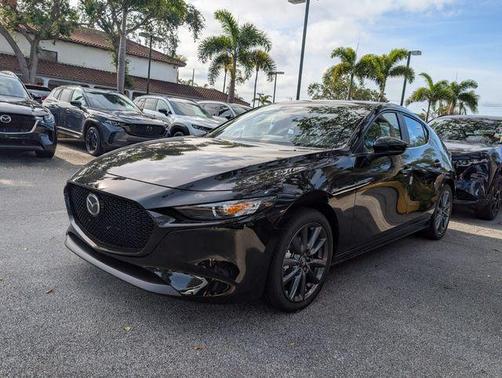 Jet Black Mica 2026 Mazda Mazda3 FWD w/Preferred Package