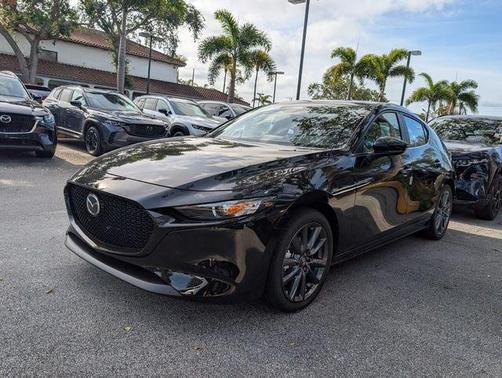 Jet Black Mica 2026 Mazda Mazda3 FWD w/Preferred Package