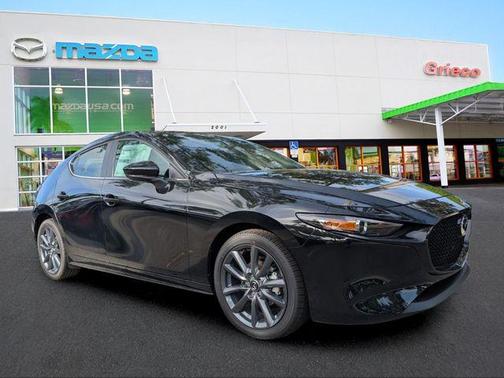 Jet Black Mica 2026 Mazda Mazda3 FWD w/Preferred Package