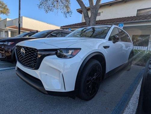 Rhodium White Premium 2026 Mazda CX-90 PHEV Premium Sport