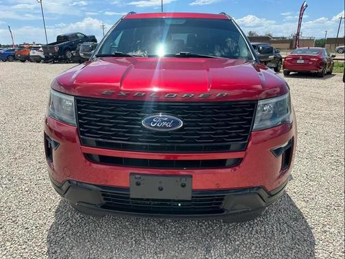 Red 2019 Ford Explorer Sport