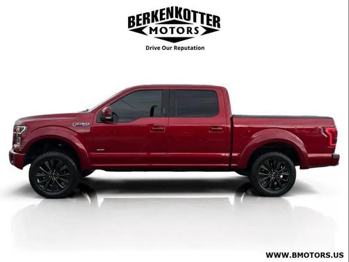 Red 2016 Ford F-150 Lariat