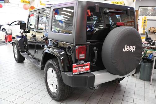 Black 2012 Jeep Wrangler Unlimited Sahara