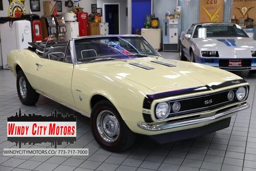 Yellow 1967 Chevrolet Camaro SS