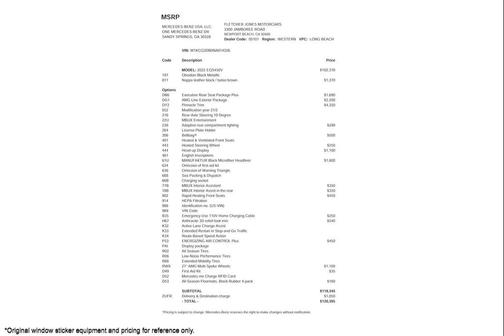 2022 Mercedes-Benz EQS 450+ 4MATIC