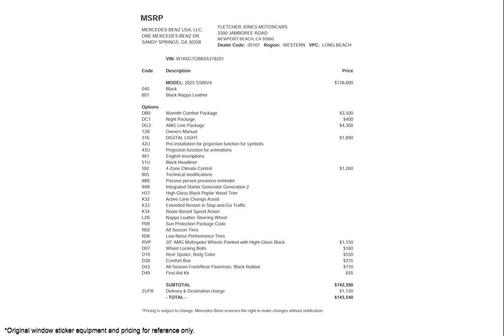 2025 Mercedes-Benz S-Class S 580 4MATIC