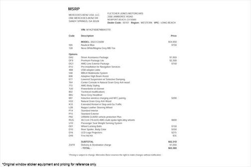 2022 Mercedes-Benz E-Class E 350