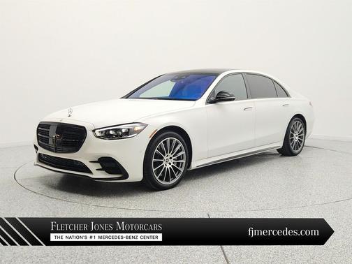 MANUFAKTUR Moonlight White Metallic 2025 Mercedes-Benz S-Class 4MATIC