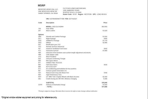 2022 Mercedes-Benz GLE 450 4MATIC