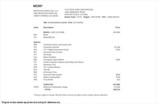 2022 Mercedes-Benz GLC 300 Base