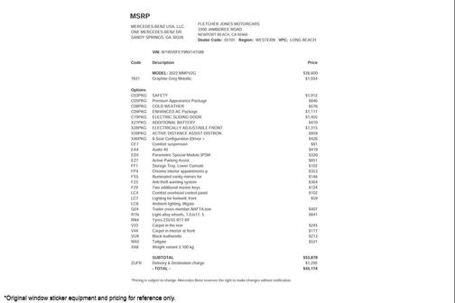 2022 Mercedes-Benz Metris Base