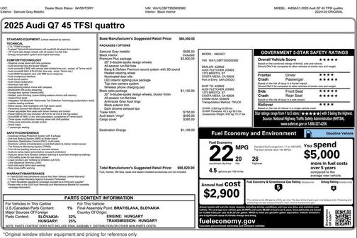 2025 Audi Q7 45 Premium Plus