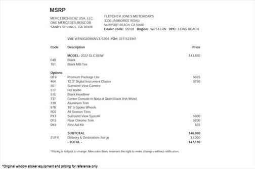 2022 Mercedes-Benz GLC 300 Base
