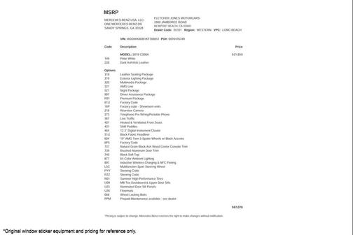 2019 Mercedes-Benz C-Class C 300 Cabriolet