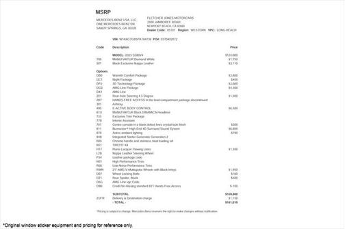 2023 Mercedes-Benz S-Class S 580 4MATIC