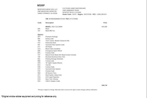 2021 Mercedes-Benz GLC 300 Base