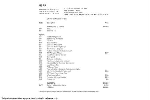 2024 Mercedes-Benz GLC 300 Base