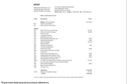 2023 Mercedes-Benz EQS 450 4MATIC