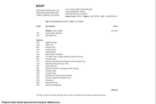 2021 Mercedes-Benz C-Class Cabriolet