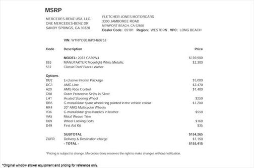 2023 Mercedes-Benz G-Class 4MATIC