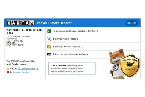 2025 Mercedes-Benz C-Class C 300 Sedan