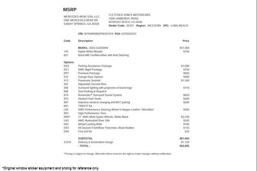 2023 Mercedes-Benz AMG GLB 35 4MATIC