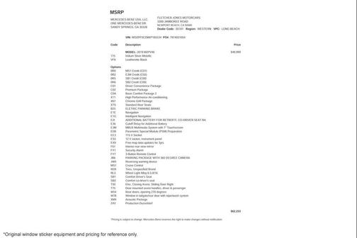 Iridium Silver 2019 Mercedes-Benz Sprinter 2500 High Roof