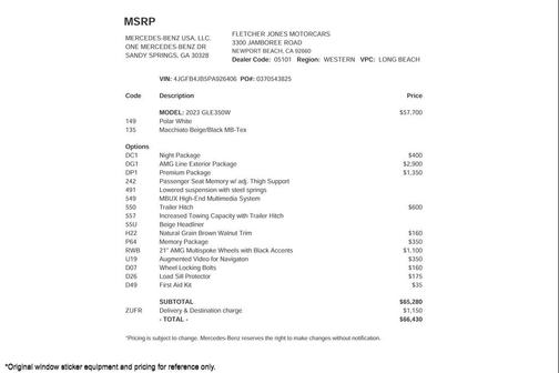 2023 Mercedes-Benz GLE 350 Base