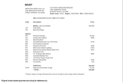 2023 Mercedes-Benz GLA 250 4MATIC