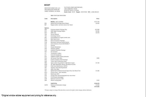 2021 Mercedes-Benz G-Class SUV