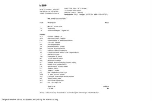 Polar White 2022 Mercedes-Benz E-Class E 350 RWD Sedan