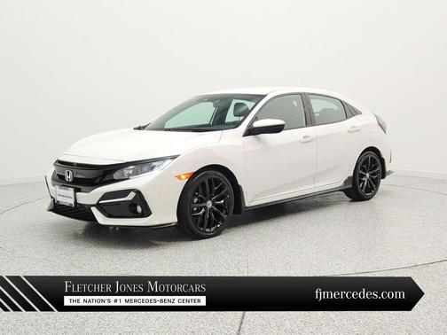 Platinum White Pearl 2021 Honda Civic Sport