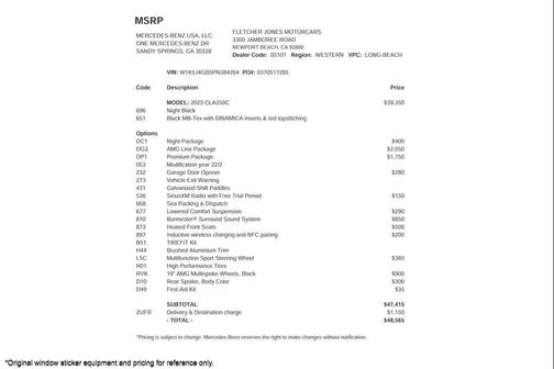 2023 Mercedes-Benz CLA 250 Base