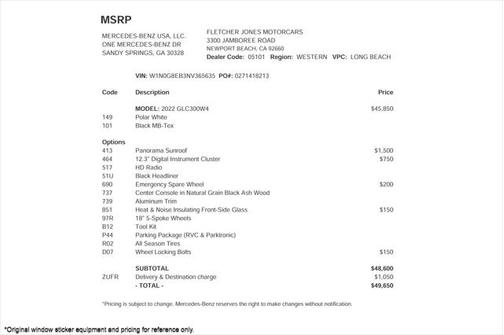 2022 Mercedes-Benz GLC 300 4MATIC