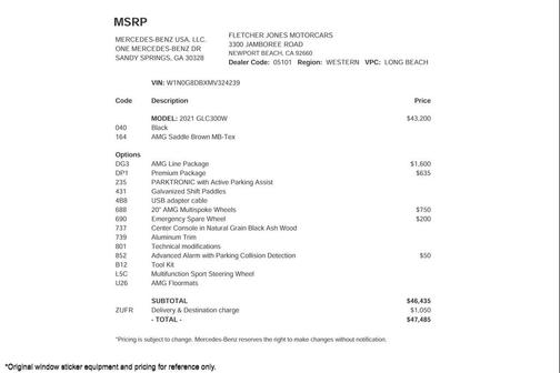 2021 Mercedes-Benz GLC 300 Base
