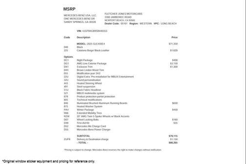 2025 Mercedes-Benz GLE 450e 4MATIC