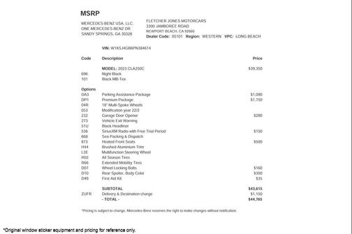 2023 Mercedes-Benz CLA 250 Base