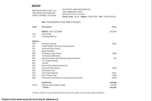 2021 Mercedes-Benz GLC 300 Base