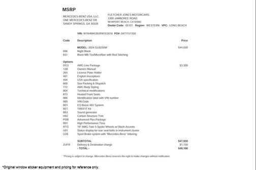 2024 Mercedes-Benz GLB 250 Base